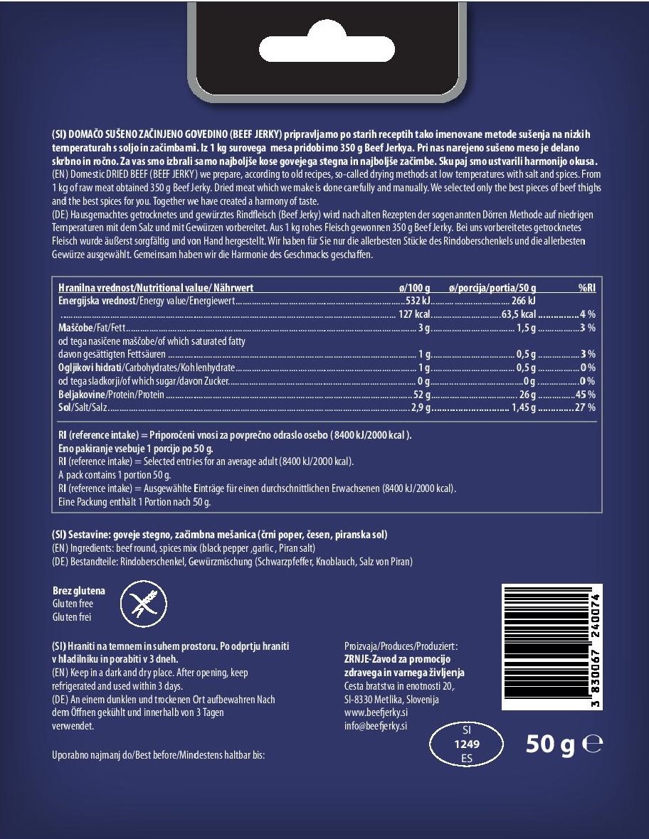 Beef Jerky SPORT 50g
