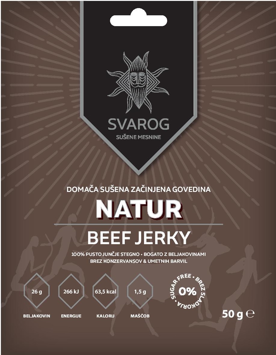 Beef Jerky NATUR 50g-beefjerky.si