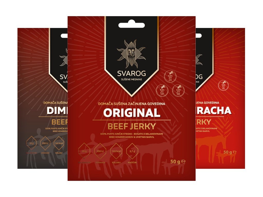 Beef Jerky STARTER PAKET 3 X 50g-beefjerky.si