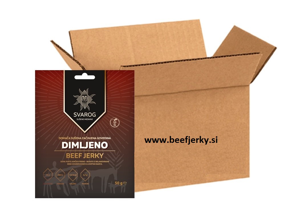 Beef jerky DIMLJENO 15x50g-beefjerky.si