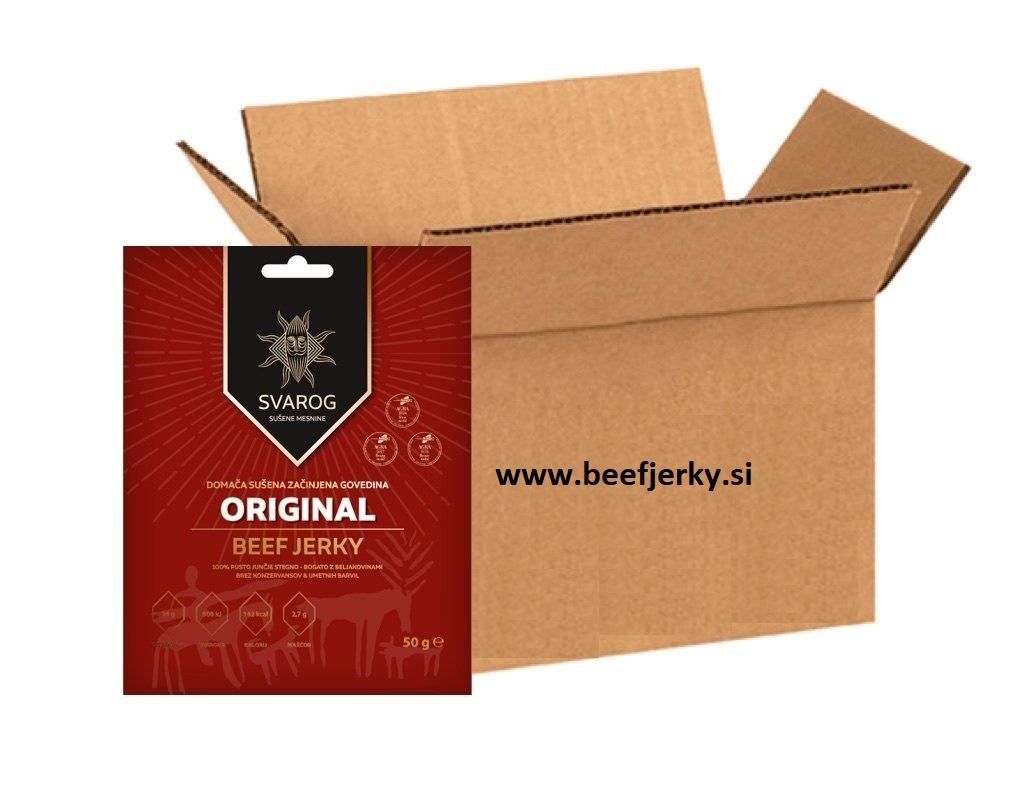 Beef jerky ORIGINAL 15x50g-beefjerky.si