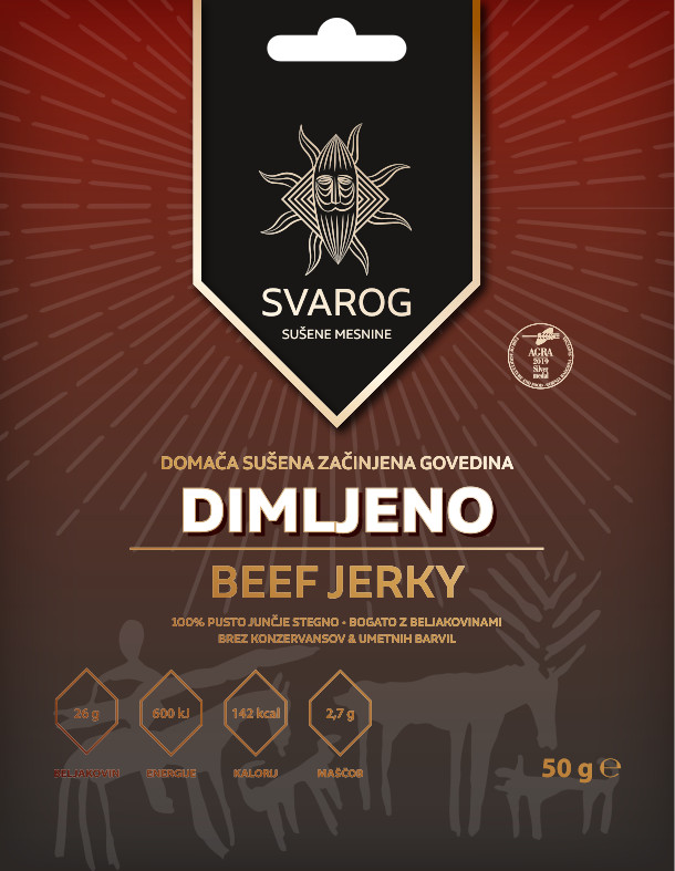 Beef jerky DIMLJENO 50g-beefjerky.si