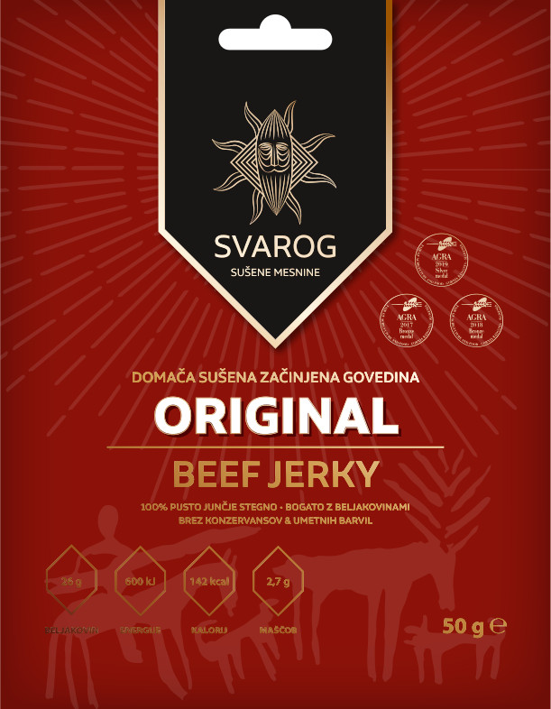 Beef jerky ORIGINAL 50g-beefjerky.si